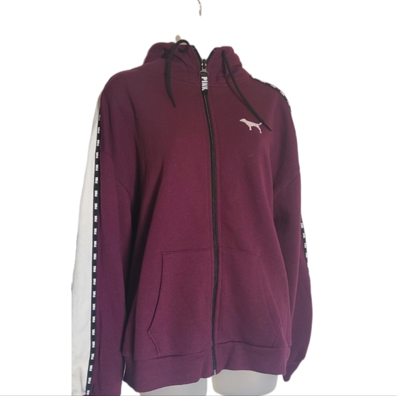 pink faux fur bling hoodie RARE - Picture 2 of 4